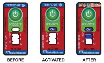 新鄉(xiāng)溫度指示標(biāo)簽 累計上升時間/溫度的標(biāo)簽